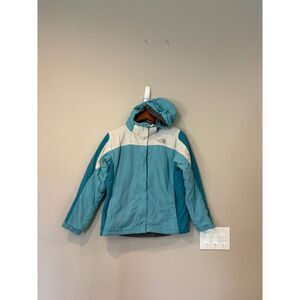 North Face Approach Hooded Winter Ski Jacket Girls Large L 14/16 Insulated Teal